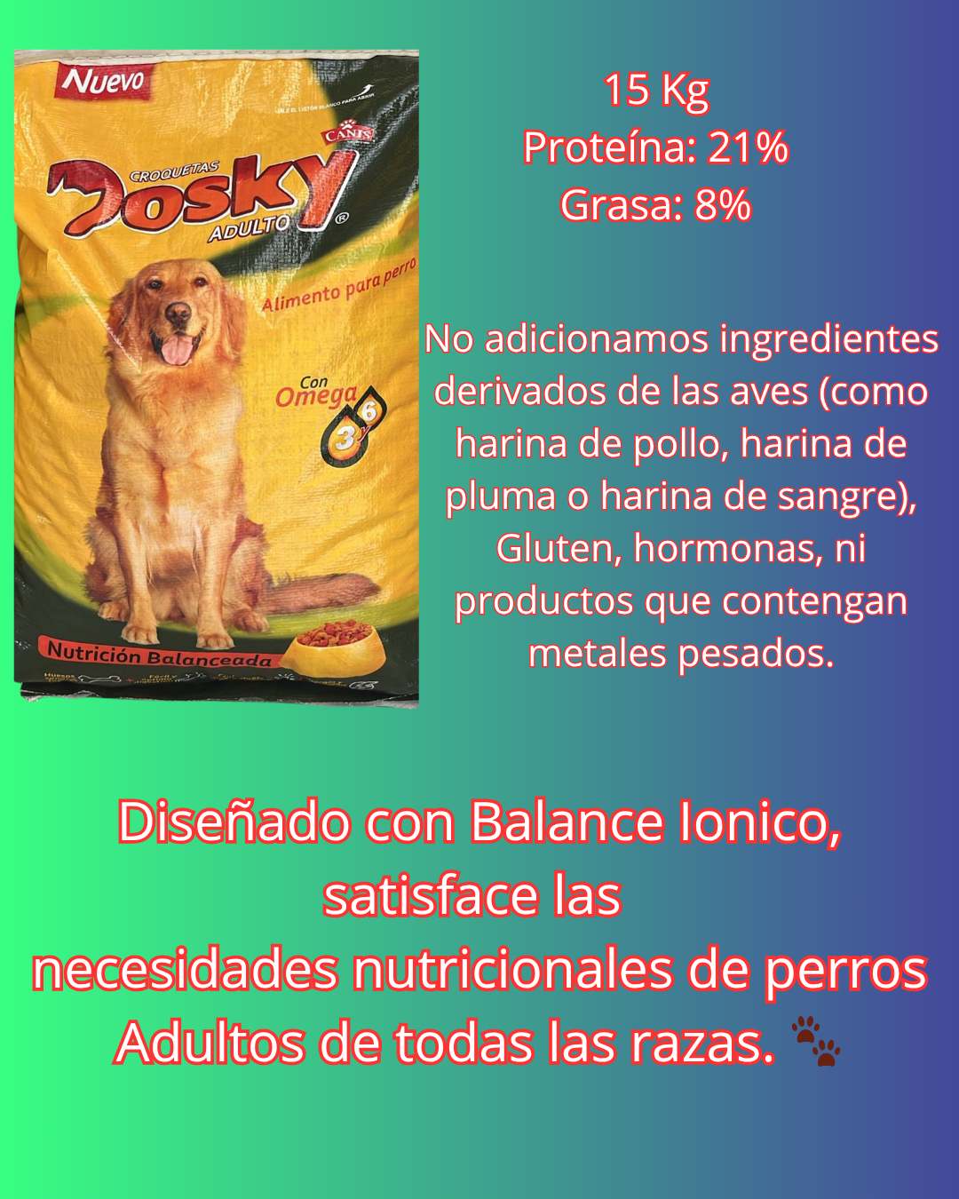 Dosky Adulto 15 Kg