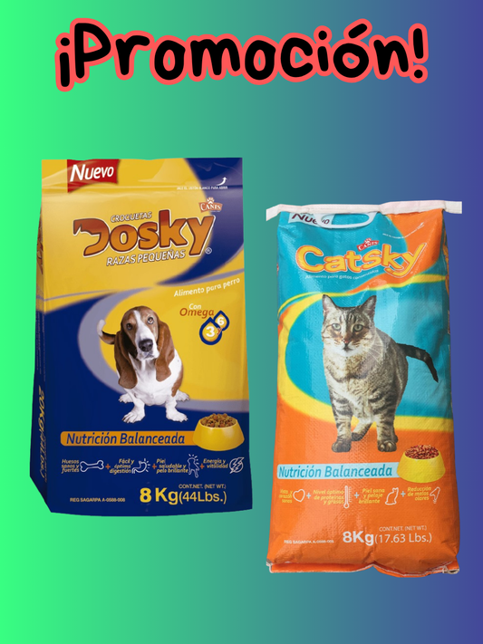 Combo Dosky Raza P 8 Kg + Catsky 8 Kg