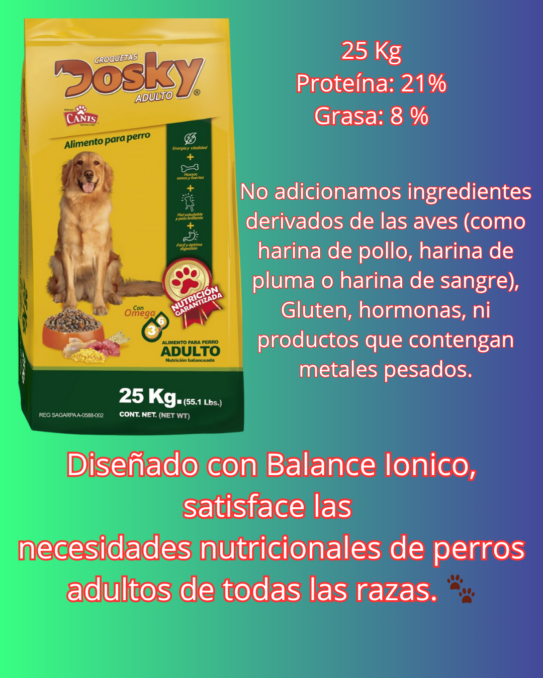 Dosky Adulto 25 Kg
